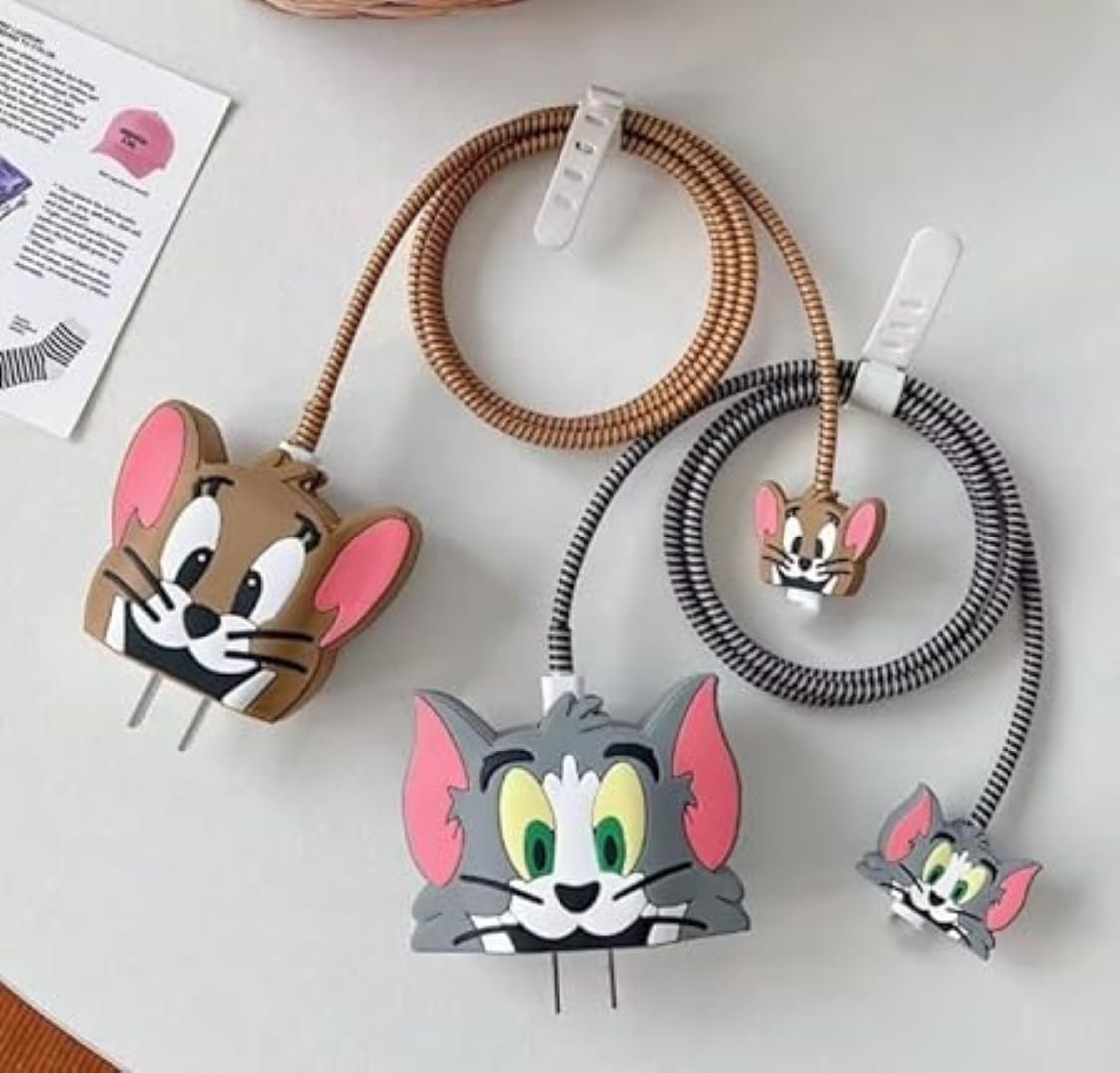 Jerry iphone cable charger protector