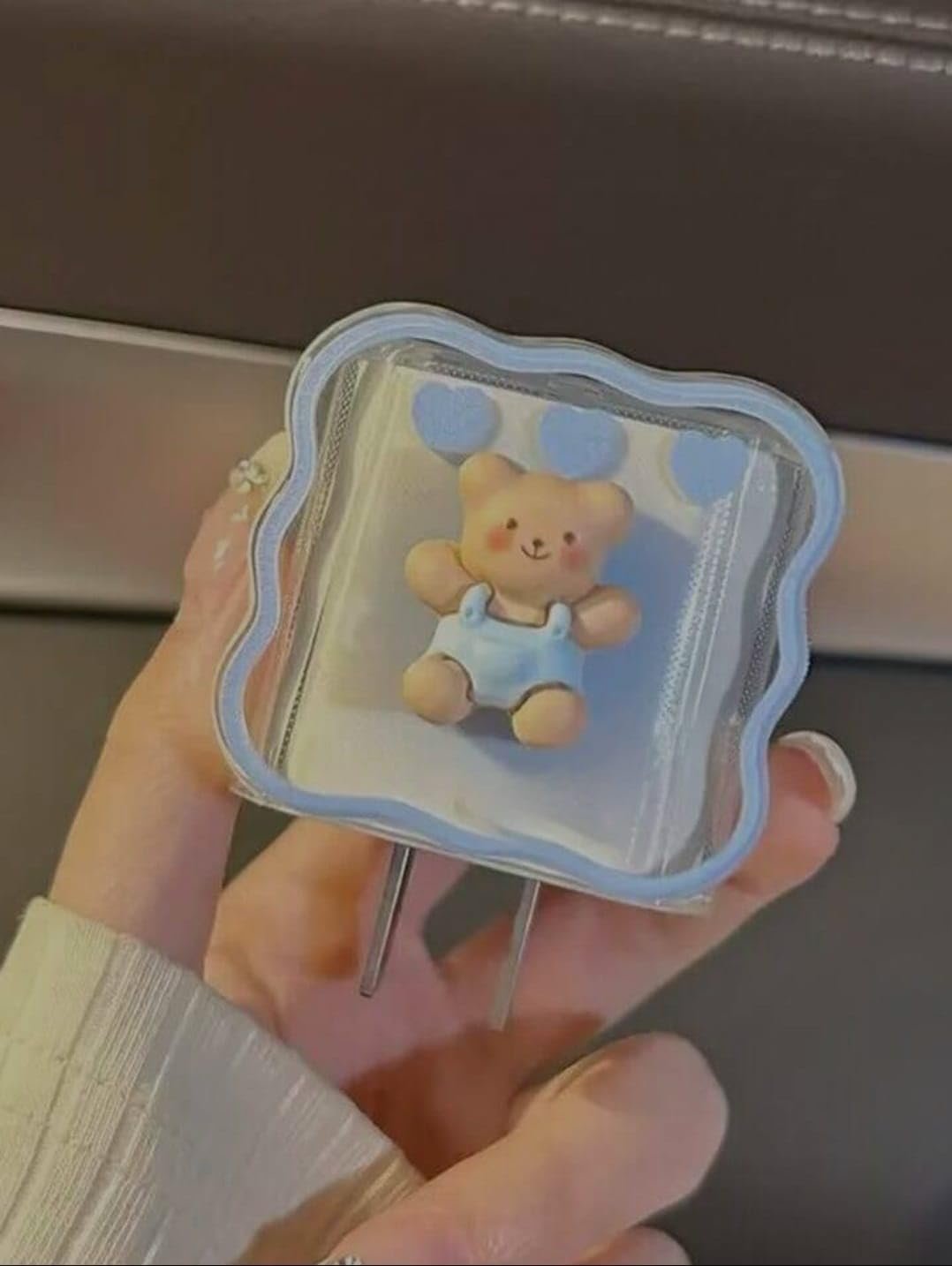 cute Kawaii bear iphone cable charger protector