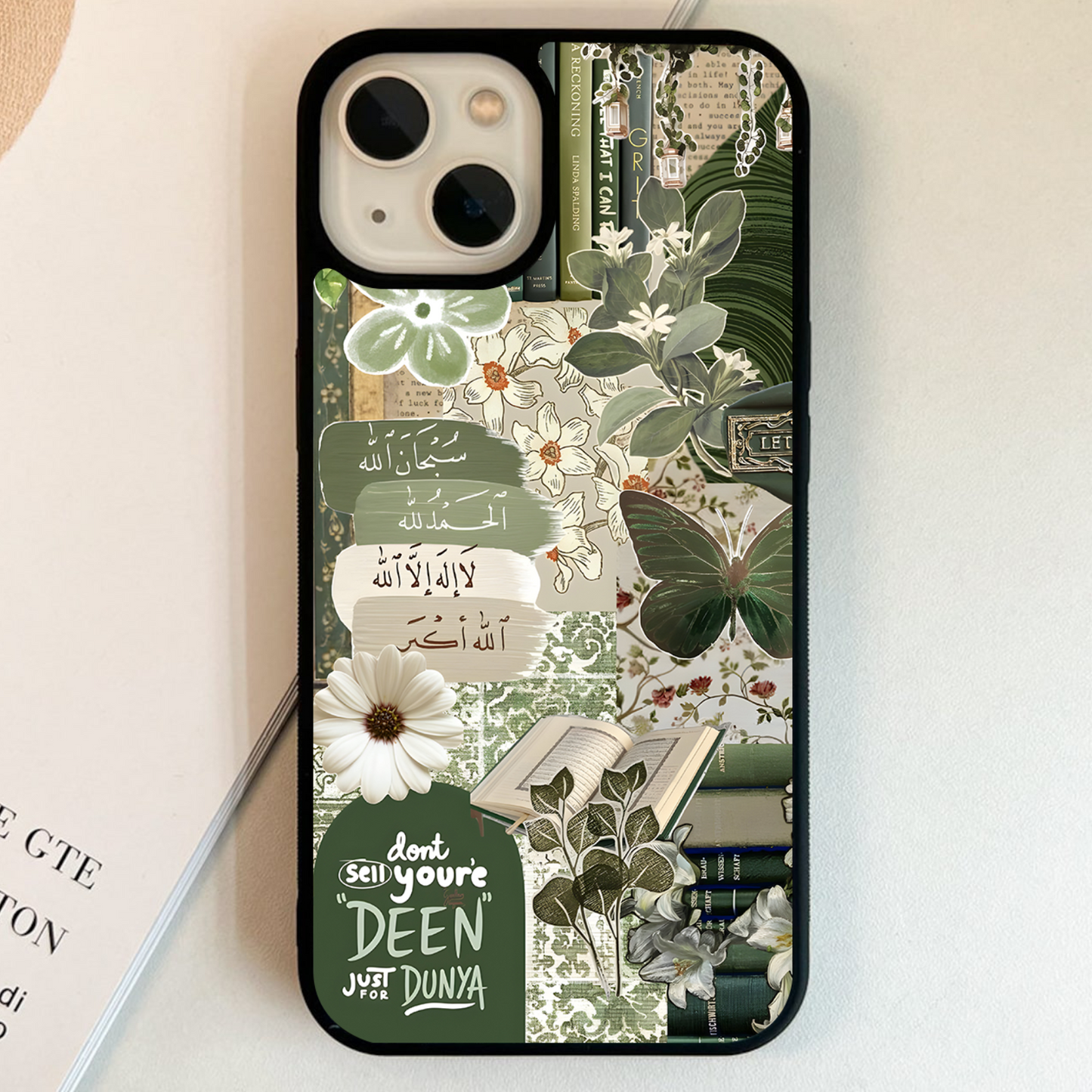 Collage in greens