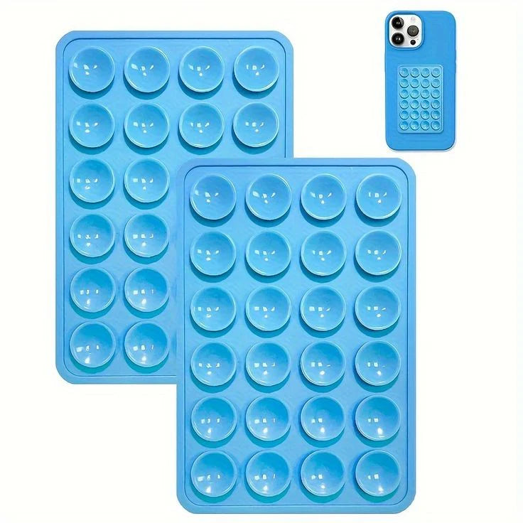 Silicon suction phone case mount