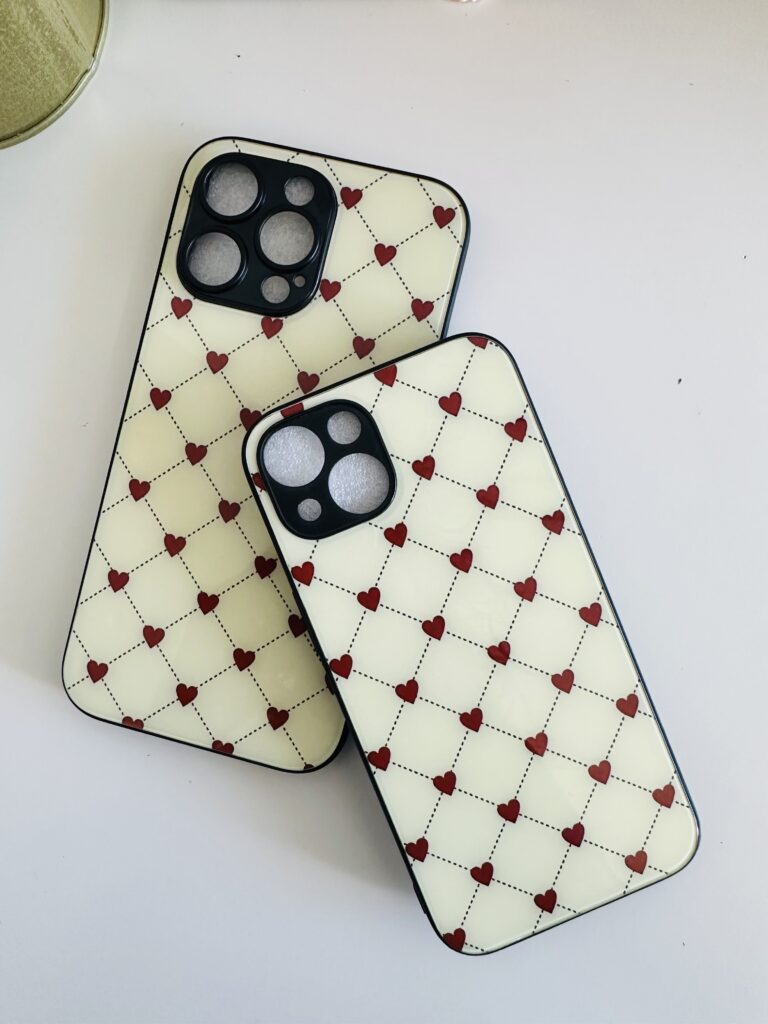 Cute red heart case