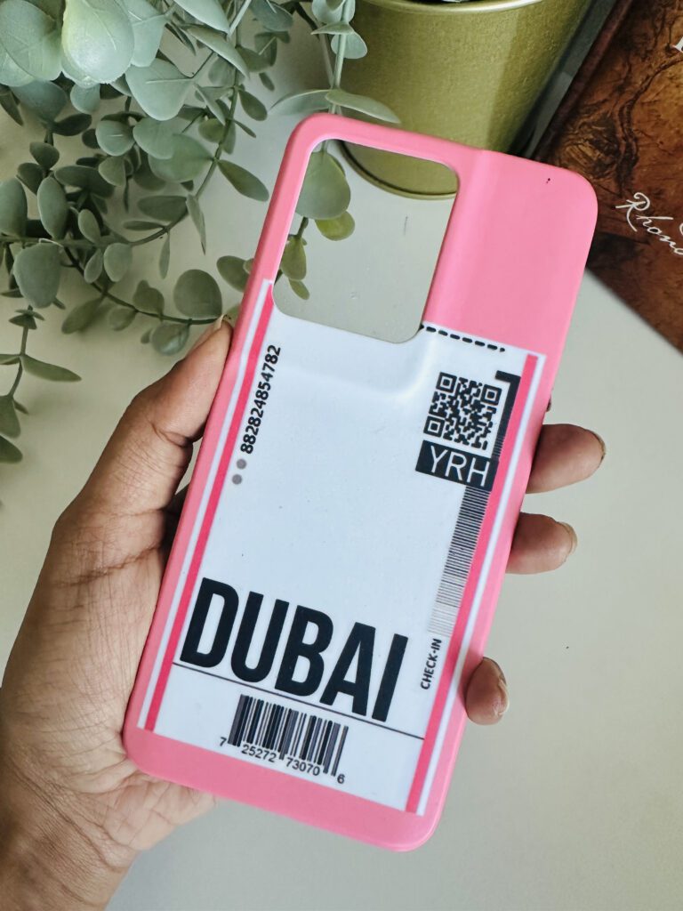Dubai travel ticket case