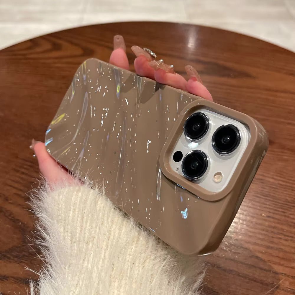 mocha coffee wavy 3d case