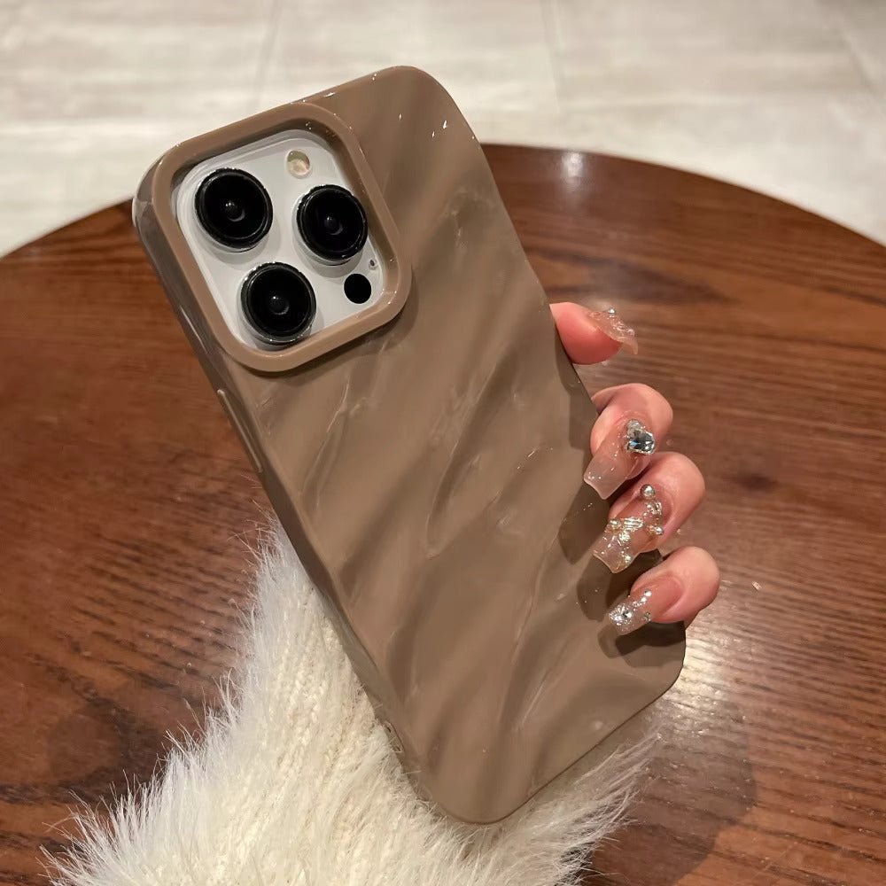 mocha coffee wavy 3d case
