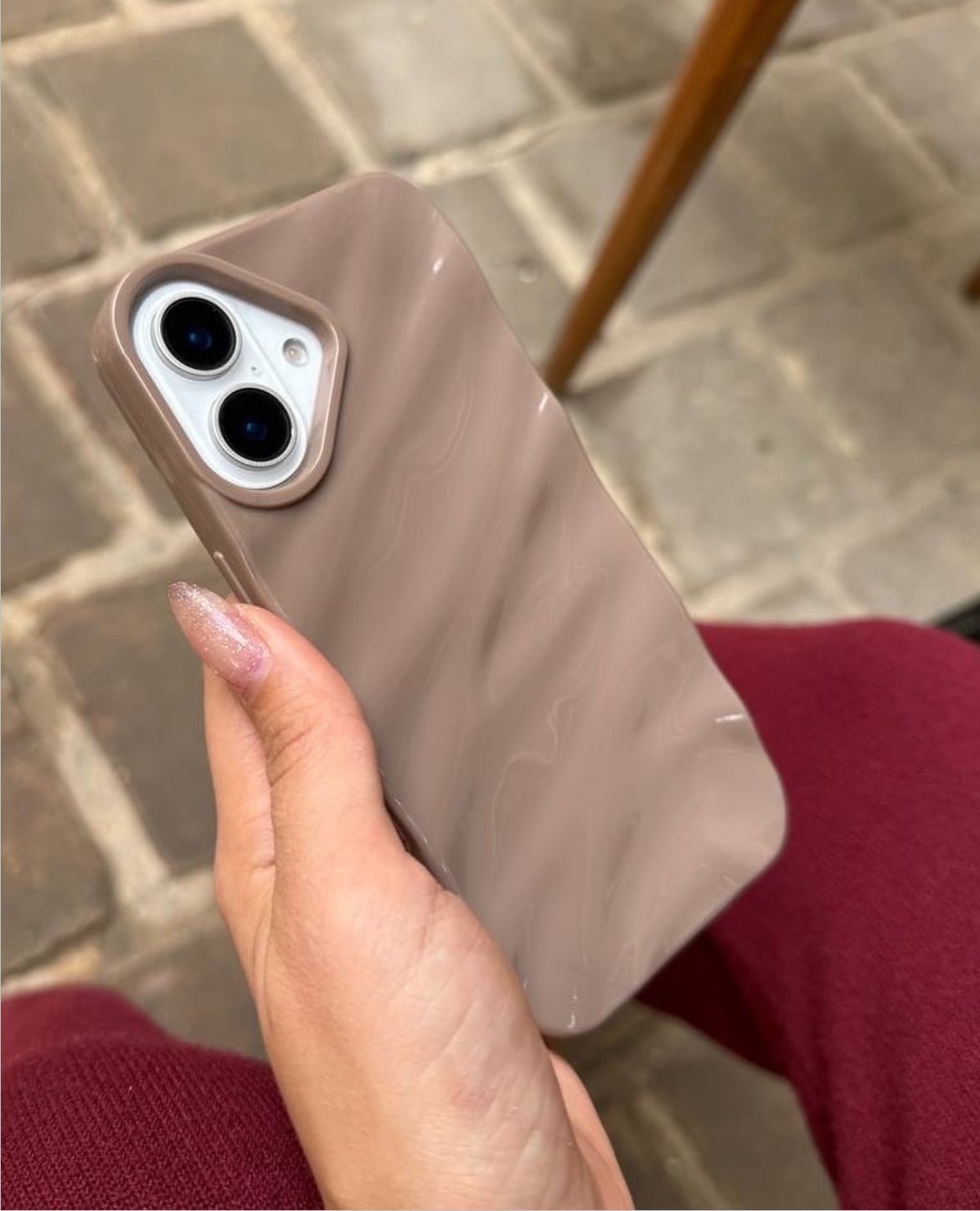 mocha coffee wavy 3d case