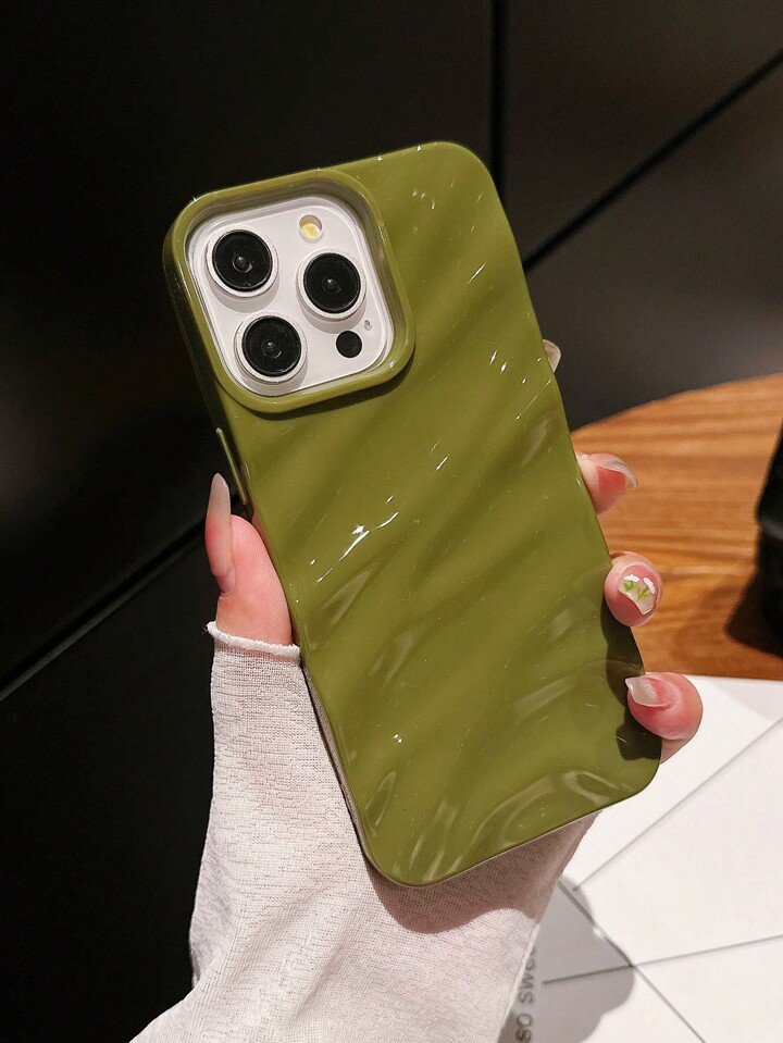 classy green wavy 3d case
