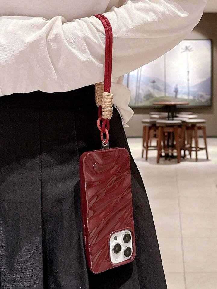 cherry red wavy 3d case