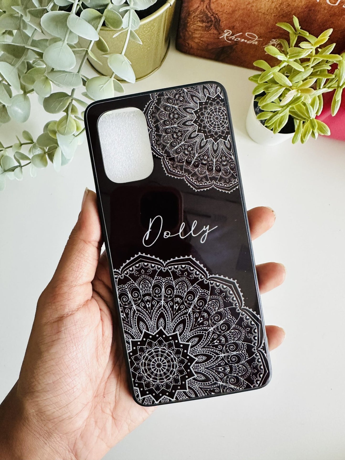 Black mandala case