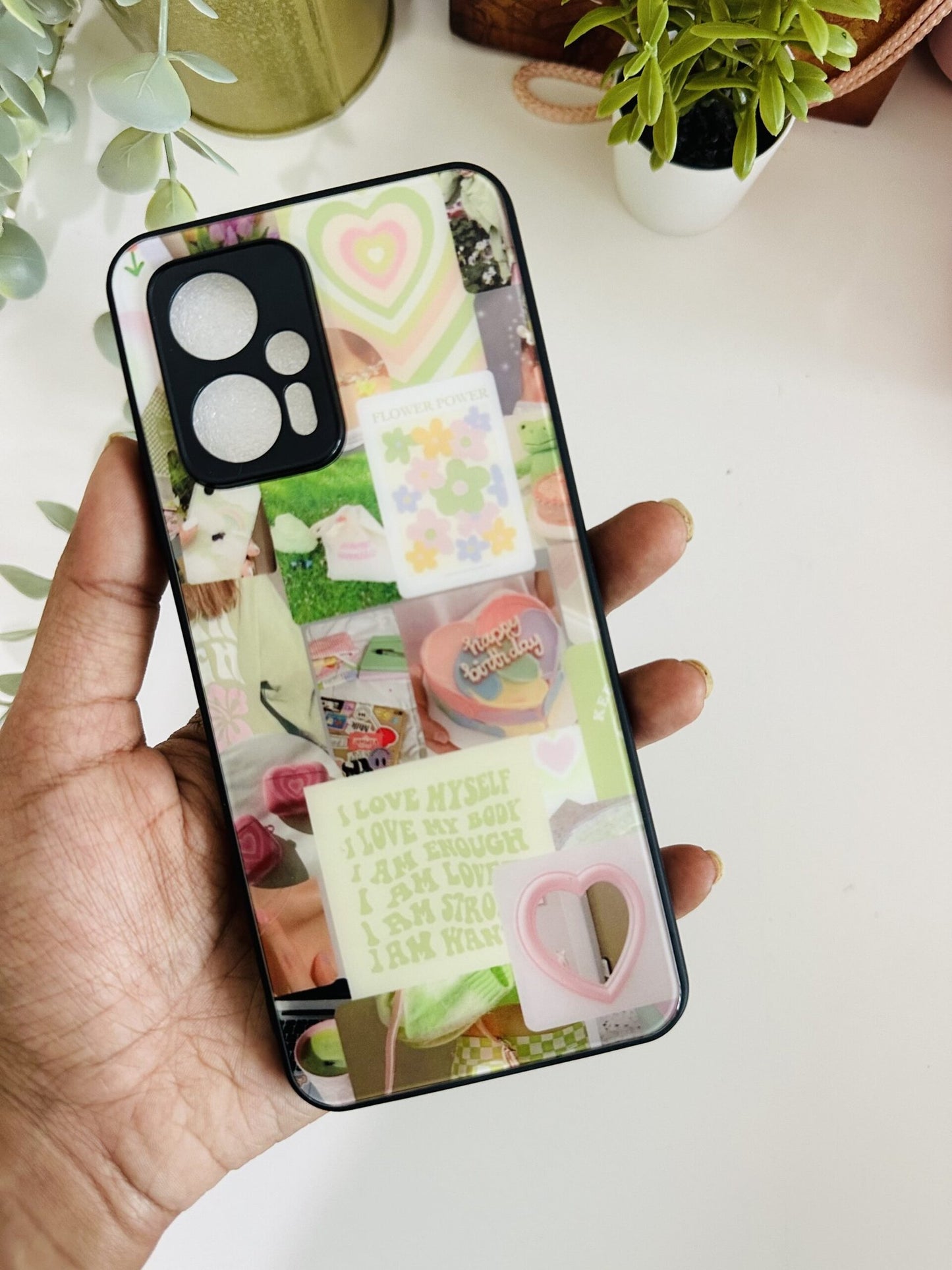 Y2k green love case