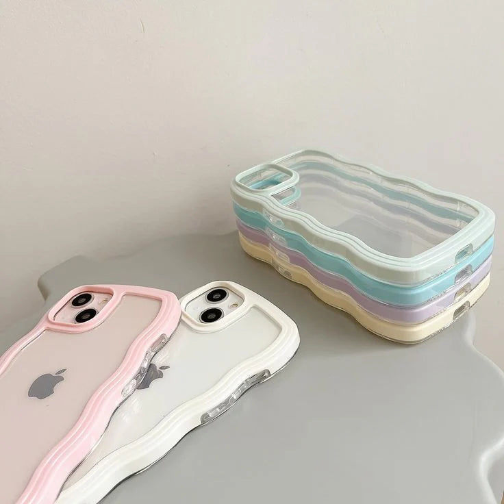 Wavy candy curve iphone case