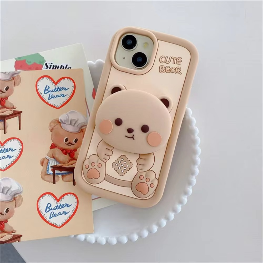 Chubby bear case with pop holder