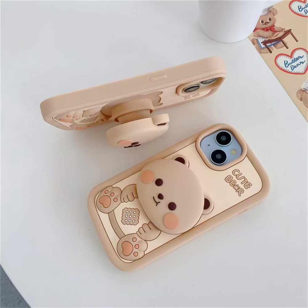 Chubby bear case with pop holder