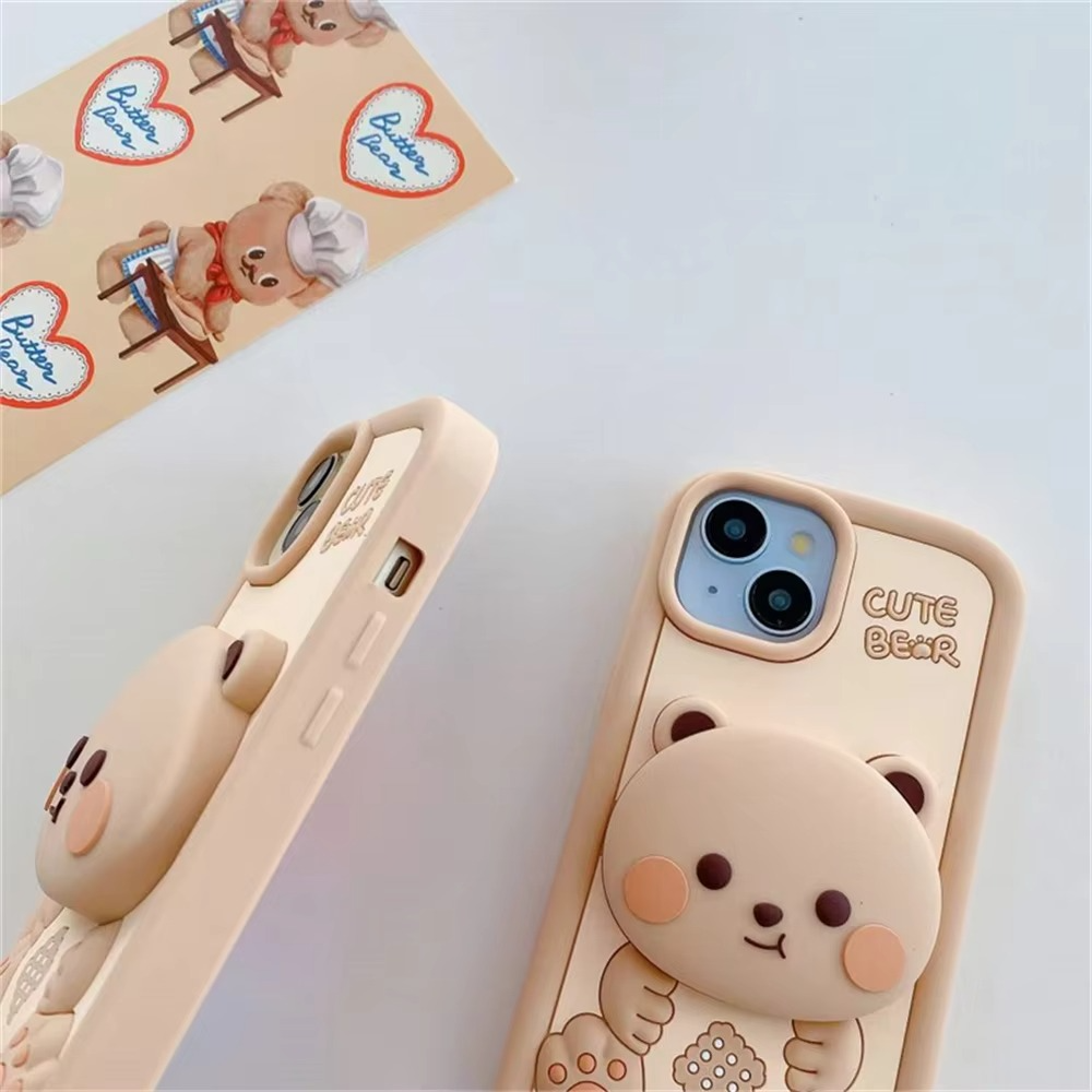 Chubby bear case with pop holder