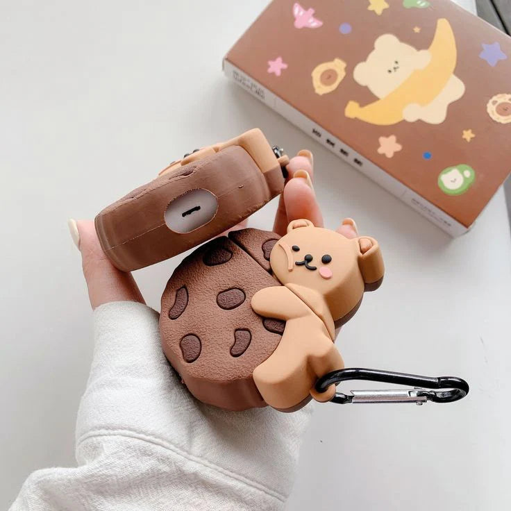 Cookie bear cute Airpod case