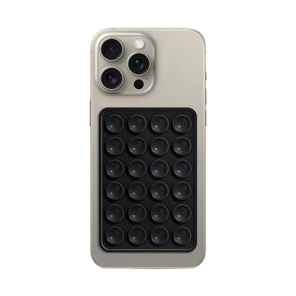 Silicon suction phone case mount