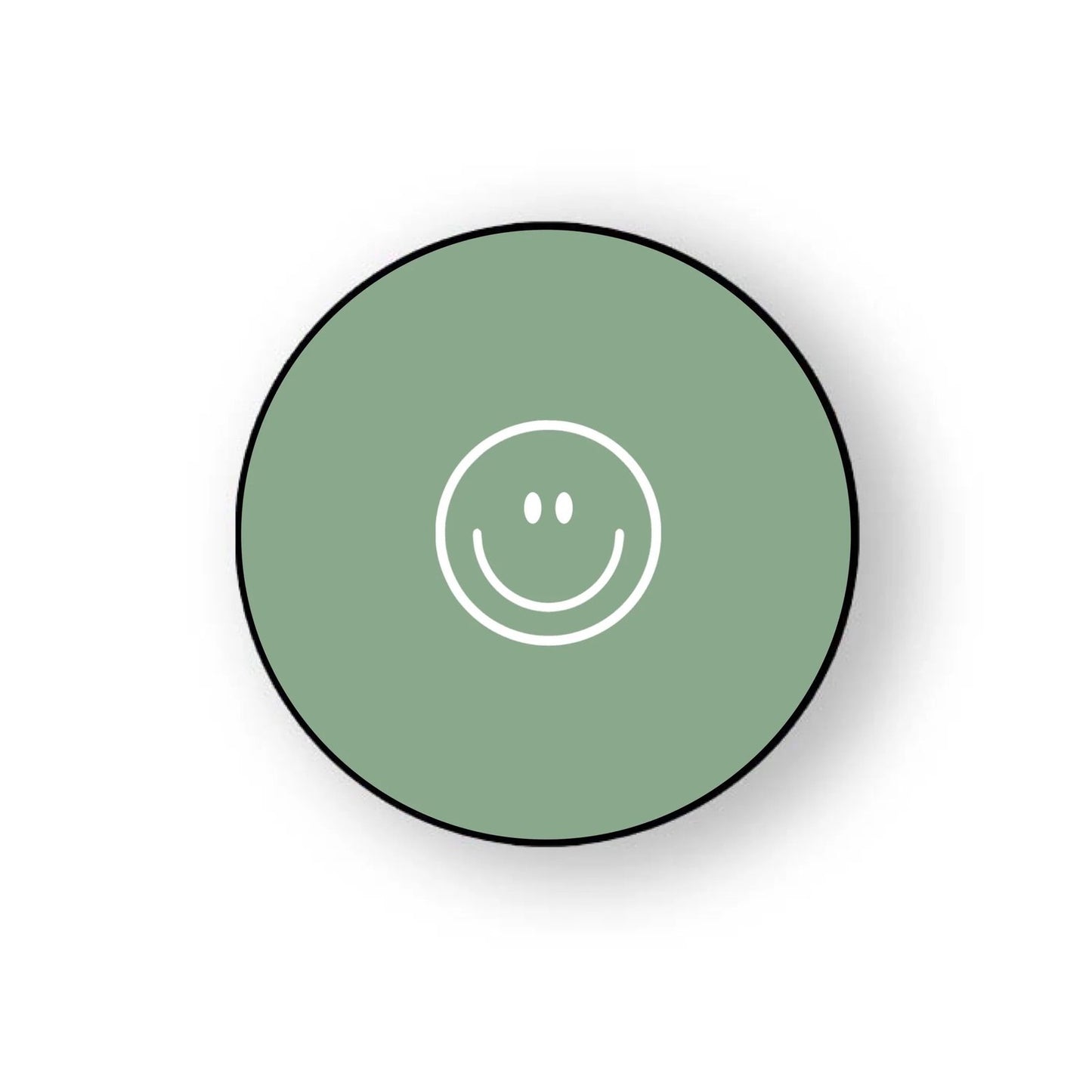Green Smiley Pop Grippers