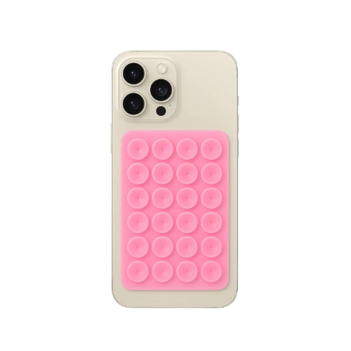 Silicon suction phone case mount