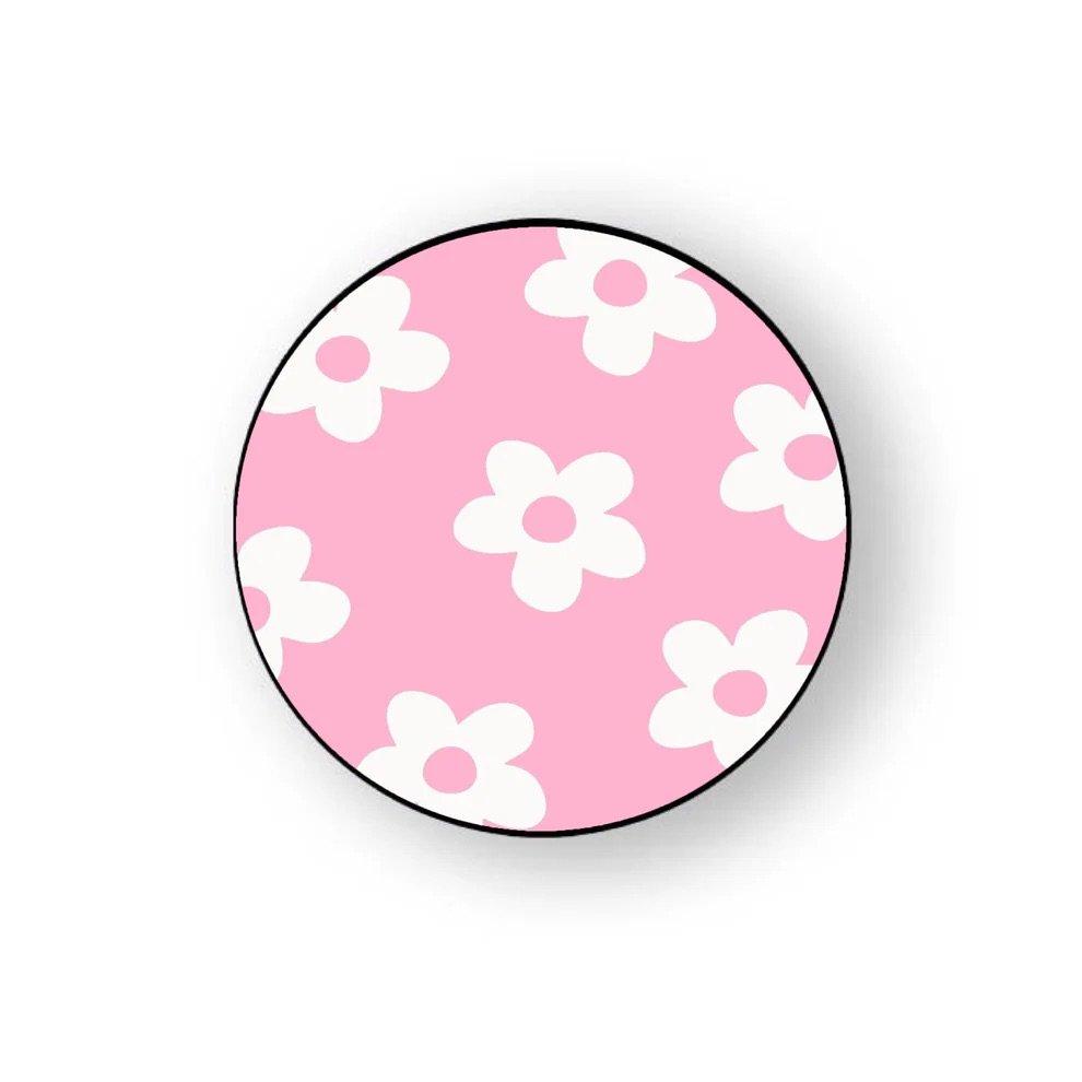 Pink Flowers Pop Grippers
