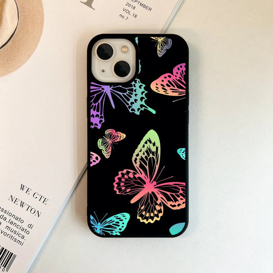butterflies in a rainbow