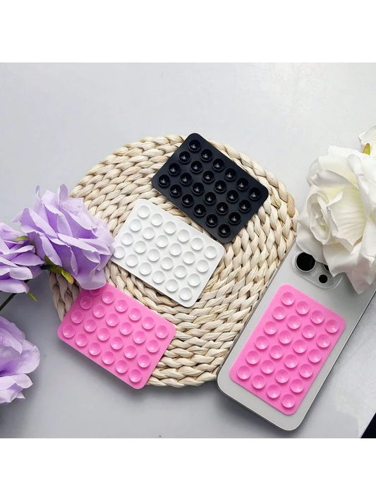 Silicon suction phone case mount