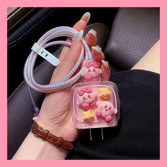 cute Kawaii iphone cable charger protector