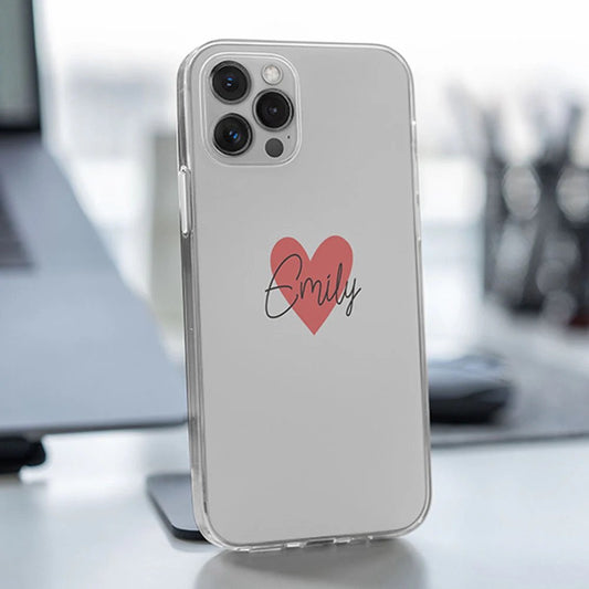 Cute heart name case