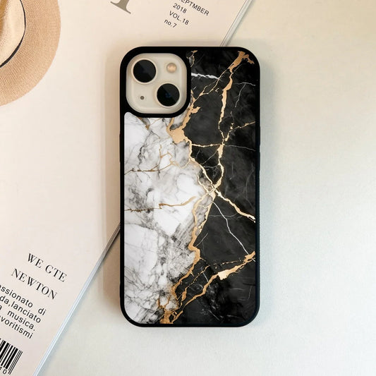 Black and white marbles