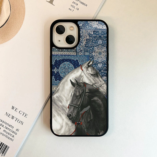 Blue horse in persian