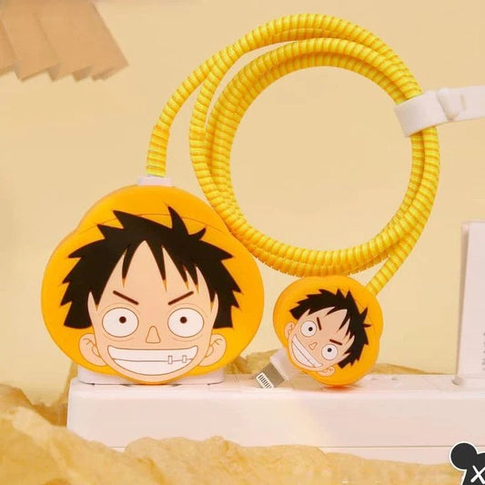 One piece iphone cable charger protector
