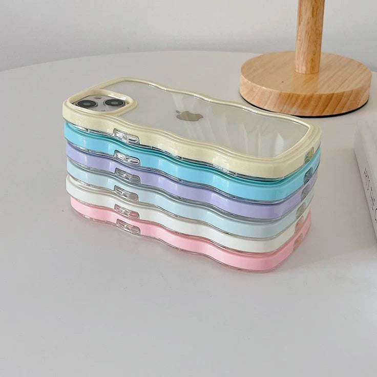 Wavy candy curve iphone case