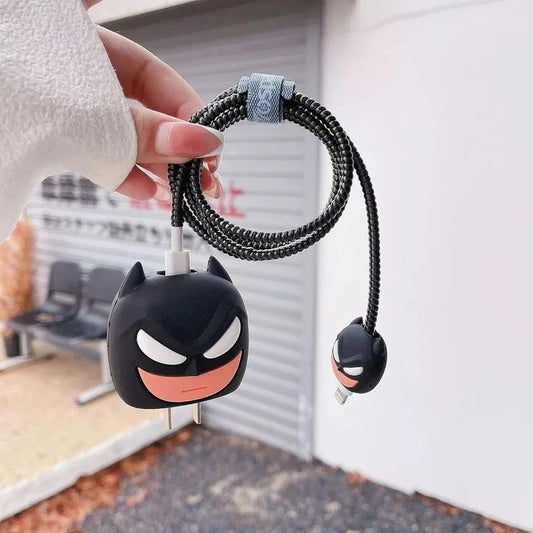 Batman cute  iphone cable charge protector case
