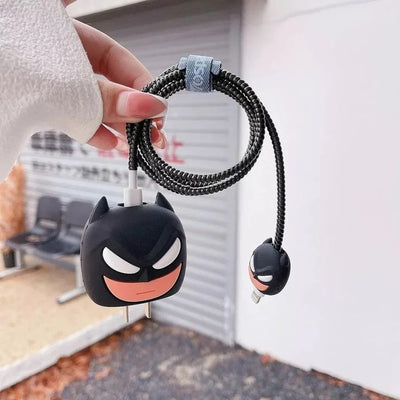 Batman cute  iphone cable charge protector case