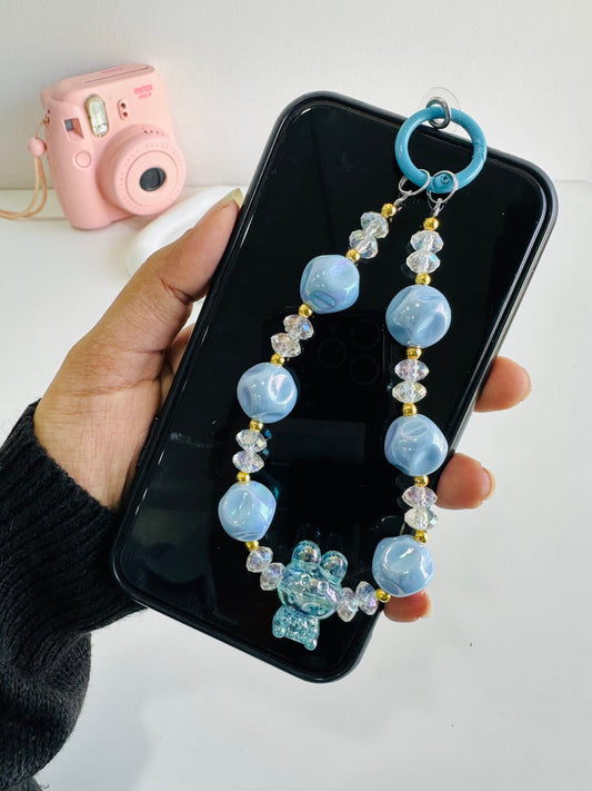 Blue bear kawaii phone/bag charm