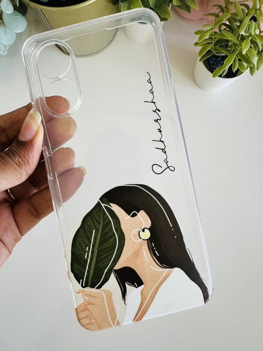 Leaf girl illustration case
