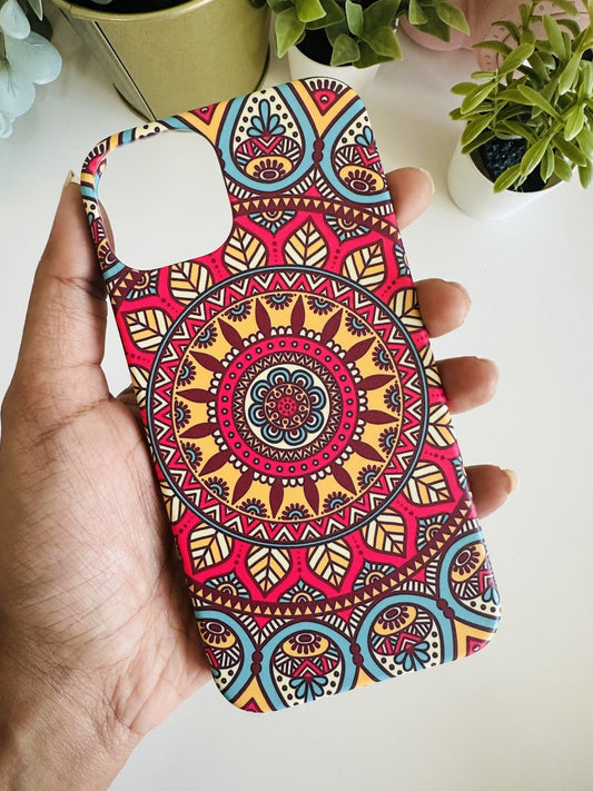Red mandala case