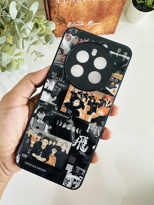 Black anime collage case