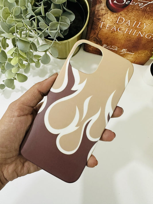 Brown flame case