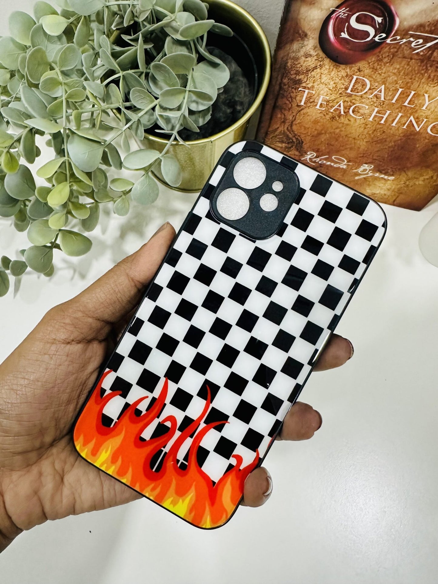 checker flames case