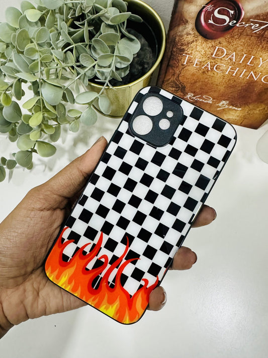 checker flames case