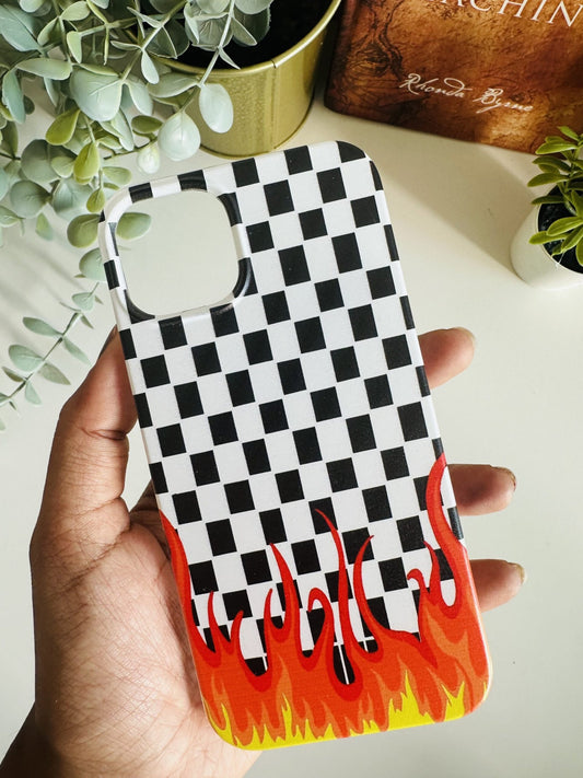 checker flame case