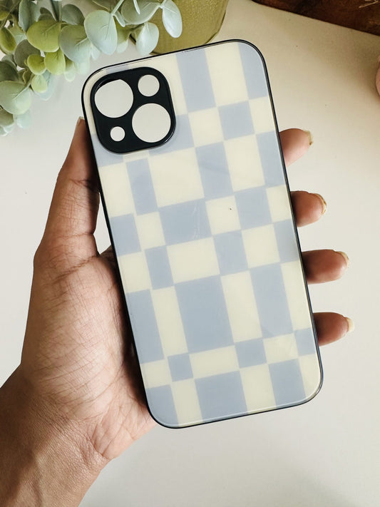 Blue grey checkers case