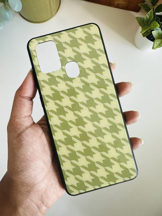 Green houndstooth case