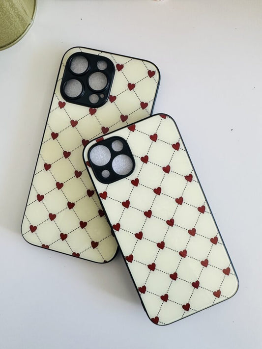 Cute red heart case