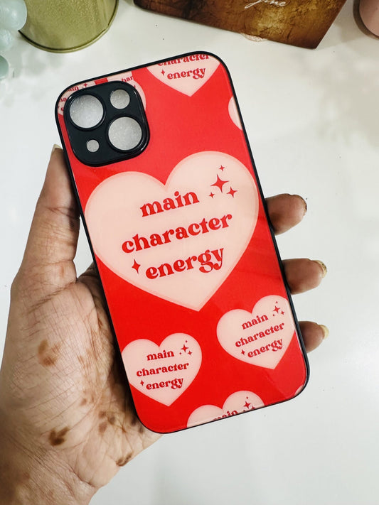Main character energy red case