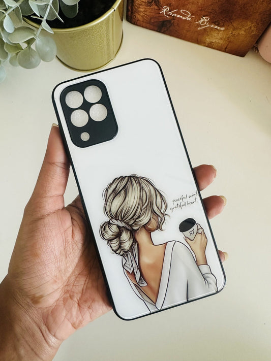 Coffee girl illustration case