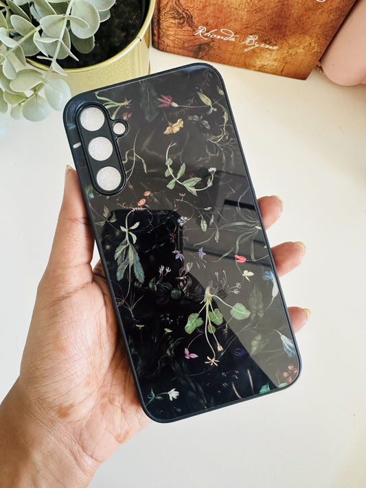 Black floral case