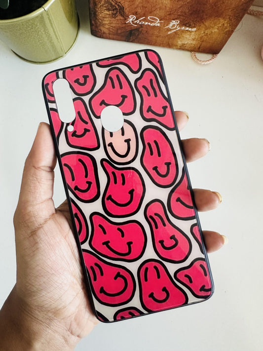 Pink smiley case