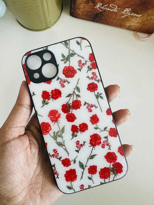 Red roses floral case