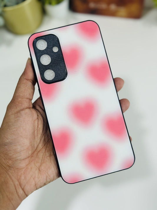 Pink throbbing hearts