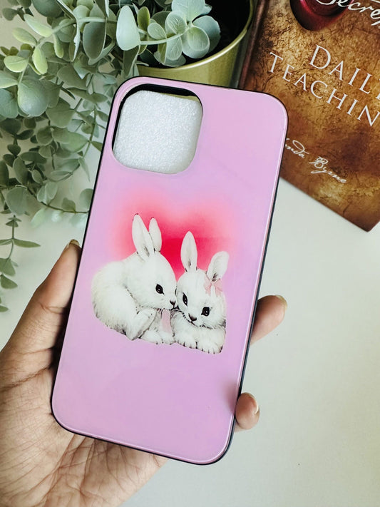 Cute rabbit pink case